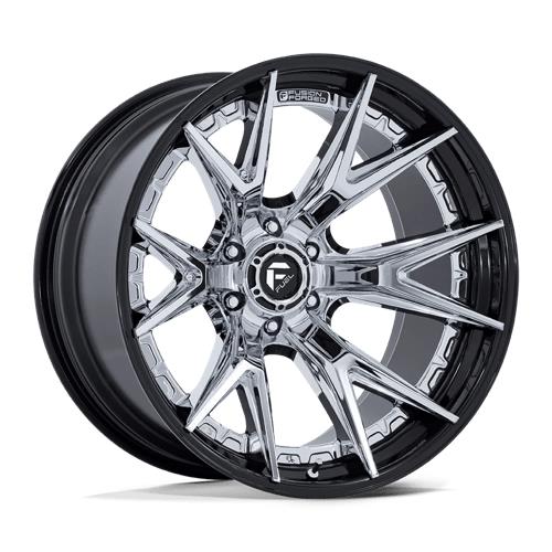 statusfalgar-9986 FUEL 1PC FC402 CATALYST CHROME W/ GLOSS BLACK LIP 10x20 8x165.1 ET-18 CB125.1 Other - Pilt 1