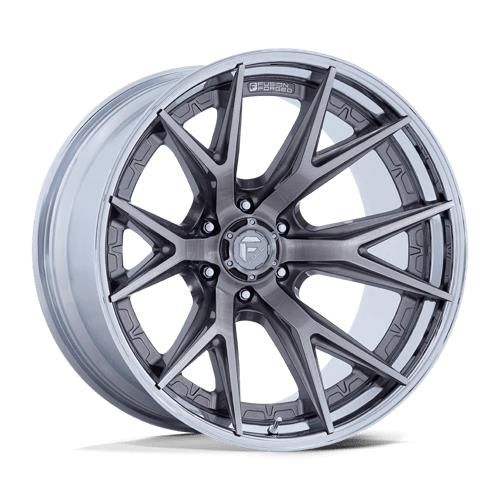 statusfalgar-9993 FUEL 1PC FC402 CATALYST PLATINUM W/ CHROME LIP 9x20 6x139.7 ET20 CB106.1 Kroom / Poleeritud - Pilt 1