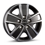 Borbet CWG 6x16 5x118 ET68 CB71.1 mistral anthracite polished