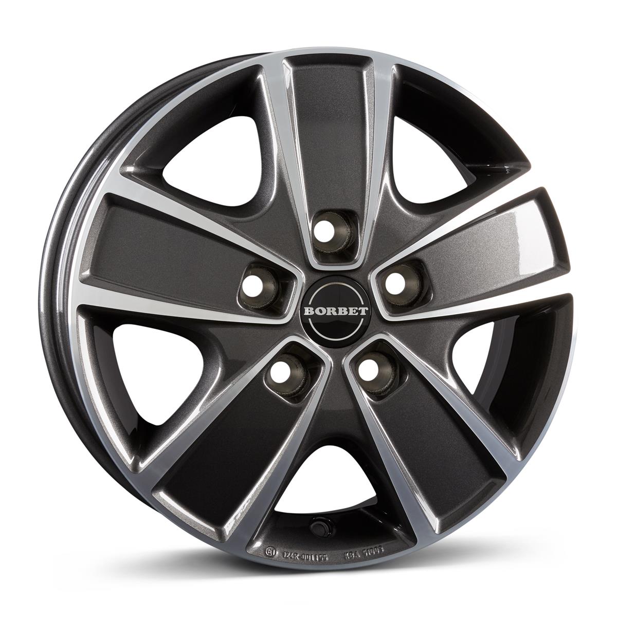 latakko-10742 Borbet CWG 6x16 5x118 ET68 CB71.1 mistral anthracite polished - Pilt 1