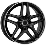 MAK Aurum 9x19 5x112 ET57 CB66.6 Gloss Black Mirror Ring