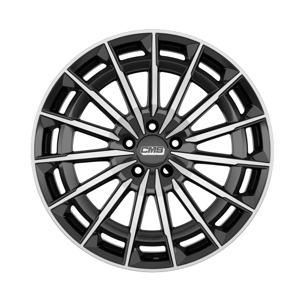 latakko-11817-1 CMS C38 Diamond Black Gloss 9.5x19 5x112 ET51 CB66.6 - Pilt 1