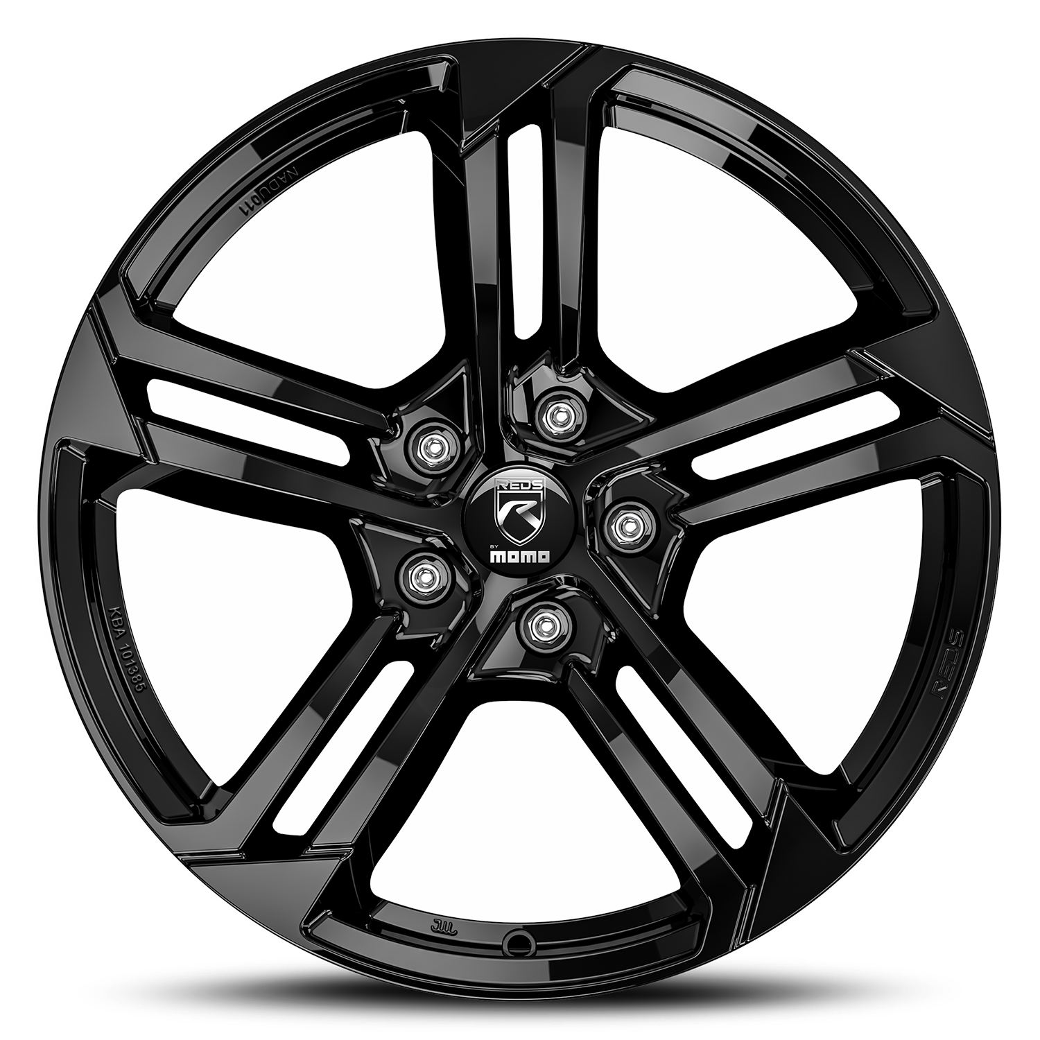 latakko-11821-7 Reds Twist 7.5x18 5x114.3 ET45 CB72.3 Glossy Black - Pilt 1