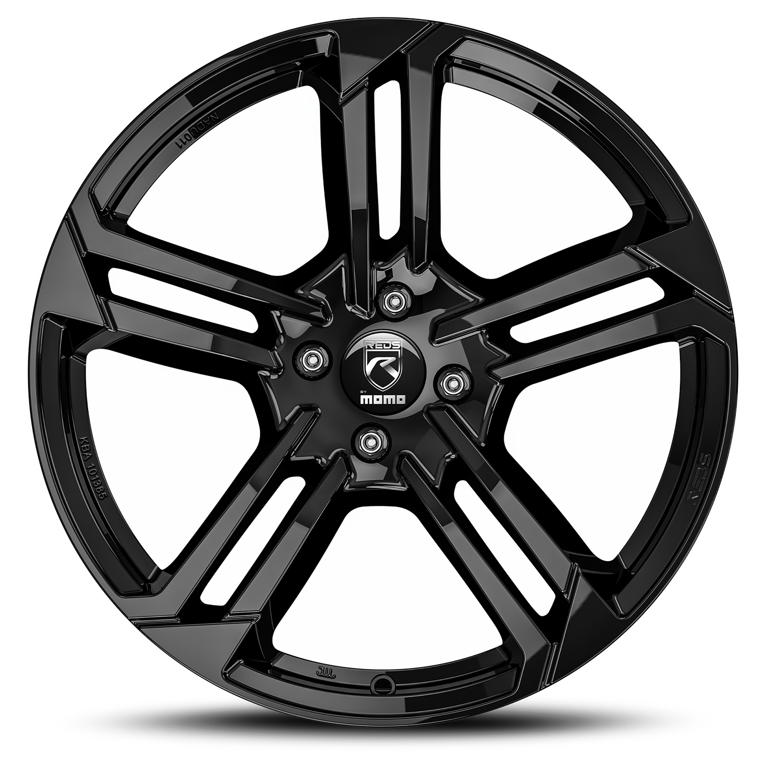 latakko-11826-6 Reds Twist Glossy Black 4H 7x17 4x108 ET18 CB65.1 - Pilt 1