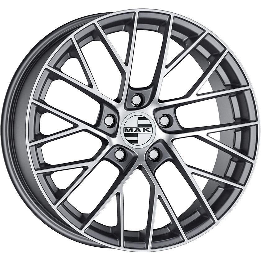 latakko-4076 MAK Monaco-D 10x19 5x130 ET45 CB71.6 Gun Met-Mirror Face - Pilt 1