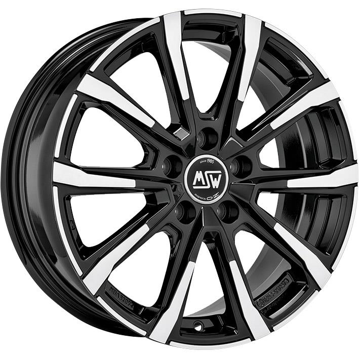 latakko-4294-3 MSW 79 7x18 5x112 ET43 CB57.1 Gloss Black Full Polished - Pilt 1