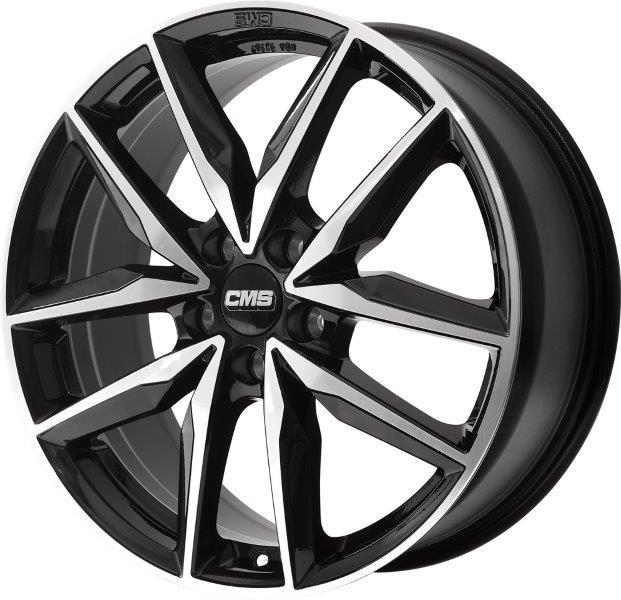 latakko-6655 CMS C28 7.5x19 5x108 ET51 CB63.4 Diamond Black Gloss - Pilt 1