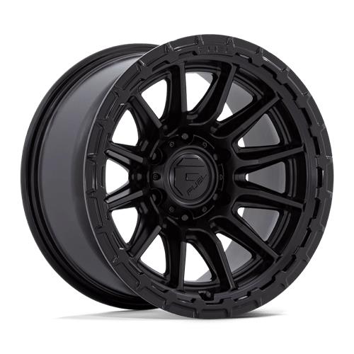 statusfalgar-11074 FUEL 1PC FC866 PISTON BLACKOUT W/ GLOSS BLACK LIP 8.5x17 5x114.3 ET25 CB72.56 Must - Pilt 1