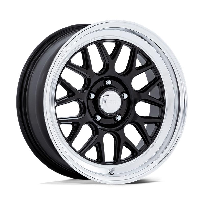 statusfalgar-11555 American Racing Vintage VN516 G-FORCE GLOSS BLACK W/ DIAMOND CUT LIP 8x17 5x114.3 ET0 CB72.56 Must - Pilt 1