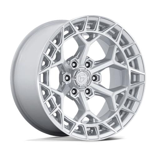 statusfalgar-12814 FUEL 1PC FC873 CHARGER GLOSS SILVER W/ MACHINED FACE 9x20 8x180 ET1 CB124.2 Hall / Hõbedane - Pilt 1