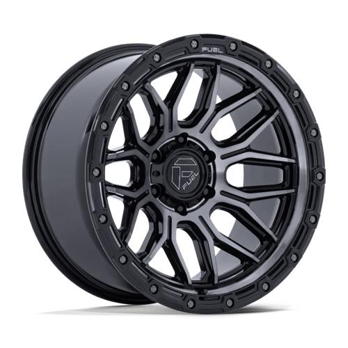 statusfalgar-12818-1 FUEL 1PC FC881 SURGE GLOSS BLACK MACHINED W/ GRAY TINT 9x20 5x127 ET1 CB71.5 Must - Pilt 1