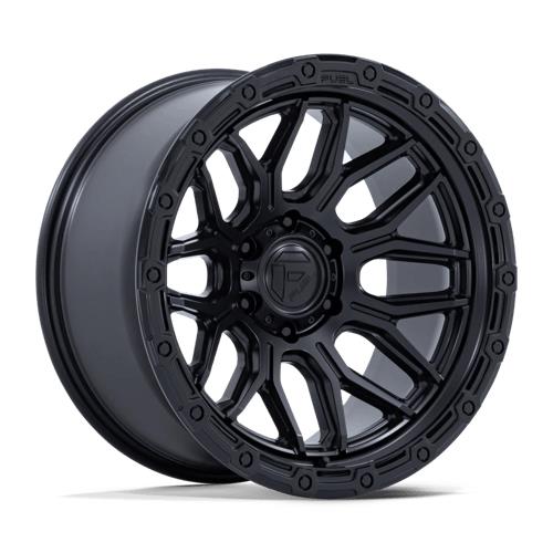 statusfalgar-12819-3 FUEL 1PC FC881 SURGE MATTE BLACK W/ GLOSS BLACK LIP 10x20 6x139.7 ET-18 CB106.1 Must - Image 1