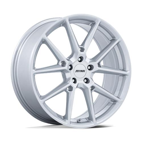 statusfalgar-12836-2 Petrol PE002 P1E GLOSS SILVER 8x19 5x108 ET40 CB72.56 Hall / Hõbedane - Pilt 1