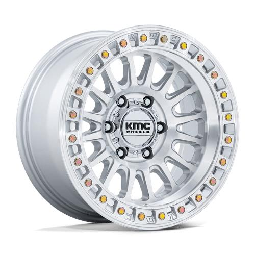 statusfalgar-12861-1 KMC KM552 IMS GLOSS SILVER W/ MACHINED FACE 9x18 6x139.7 ET18 CB106.1 Hall / Hõbedane - Pilt 1