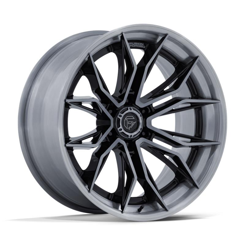 statusfalgar-12955-1 FUEL 1PC FC404 MUTINY GLOSS BLACK BRUSHED DARK TINT 10x22 8x180 ET-18 CB124.2 Must - Pilt 1