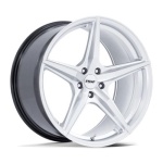 TSW TW007 ESPRIT HYPER SILVER W/ MACHINED FACE 10.5x18 5x114.3 ET25 CB72.56 Hall / Hõbedane