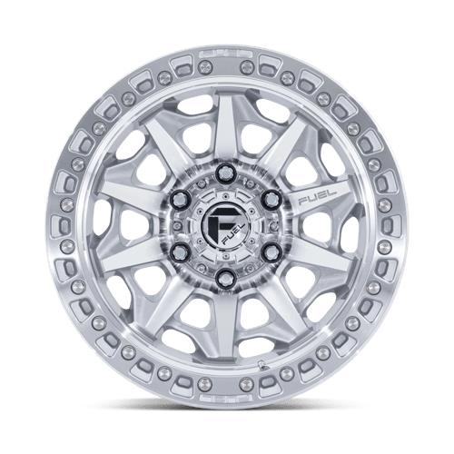 statusfalgar-14821-3 FUEL 1PC D883 COVERT SILVER W/ MACHINED FACE 10x20 6x139.7 ET-18 CB106.1 Hall / Hõbedane - Pilt 1