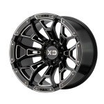 XD SERIES BY KMC WHEELS XD841 Gloss Black Milled 9x18 5x114.3 ET0 CB78 Must