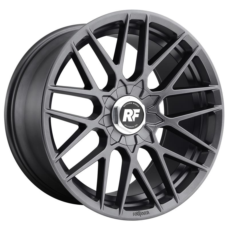 statusfalgar-3446-1 ROTIFORM 1PC RC141 MATTE ANTHRACITE 8.5x18 ET35 CB66.6 Hall / Hõbedane - Pilt 1