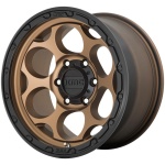 KMC KM541 Matte Bronze With Black Lip 8.5x17 6x139.7 ET18 CB106.25 Kuldne / Pronks