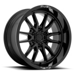 FUEL 1PC D760 CLASH GLOSS BLACK 9x18 6x139.7 ET-12 CB106.1 Must