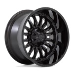 FUEL 1PC D796 ARC MATTE BLACK W/ GLOSS BLACK LIP 10x20 8x165.1 ET-18 CB125.1 Must