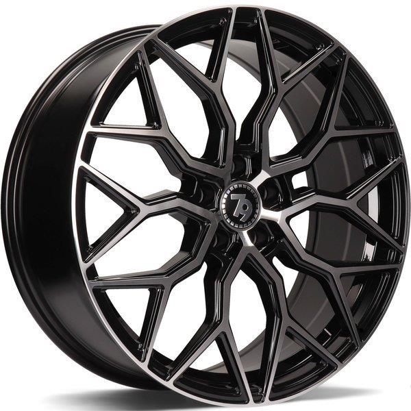 statusfalgar-8605 seventy9 SV-K Black Front Polished 7x17 5x112 ET40 CB66.6 Other - Pilt 1