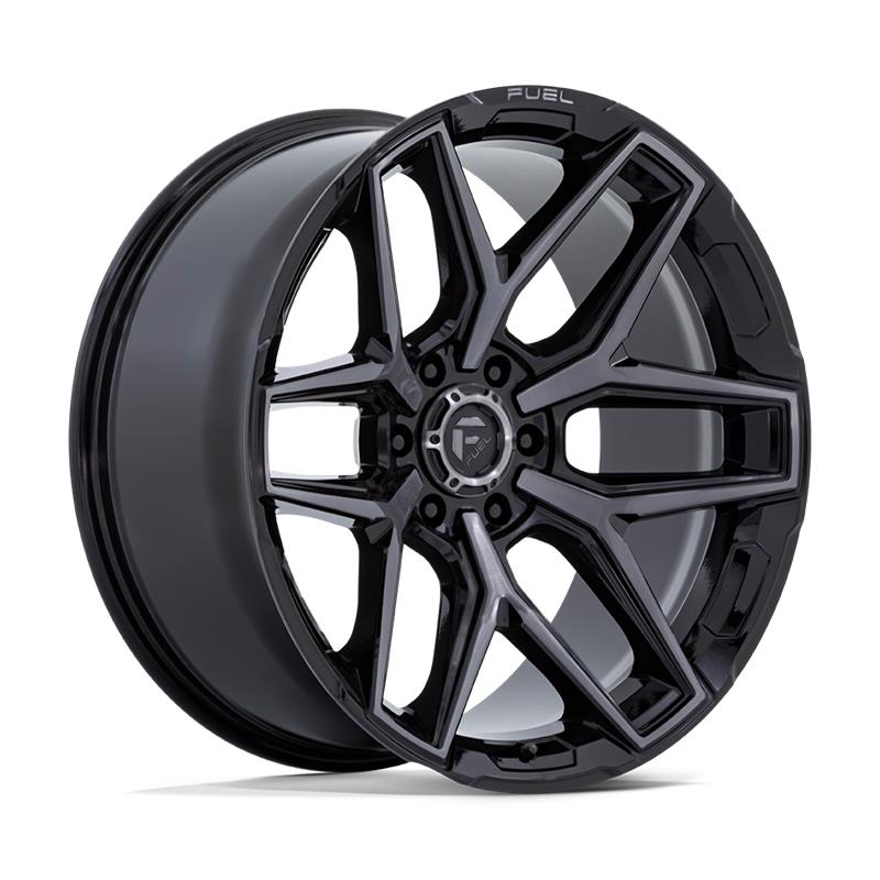 statusfalgar-8961-2 FUEL 1PC FLUX GLOSS BLACK BRUSH FC GRAY DDT 9x20 8x165.1 ET1 CB125.1 Must - Pilt 1